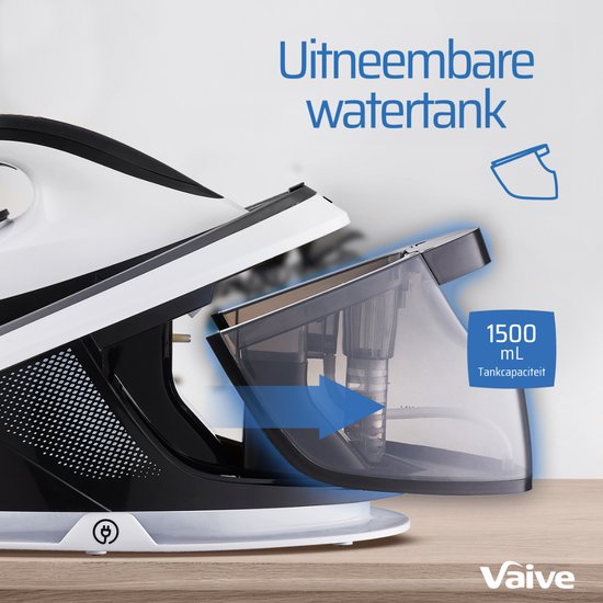 VAIVE PowerStation Max 3100 Stoomstrijkijzer met Stoomgenerator - 3100W - 1,5 L Watertank