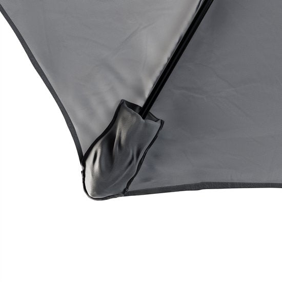 Tristar Stokparasol - 300cm Rond - Tuin & Balkon - Kantelbaar - Incl. Beschermhoes - PA-7903 - Donkergrijs