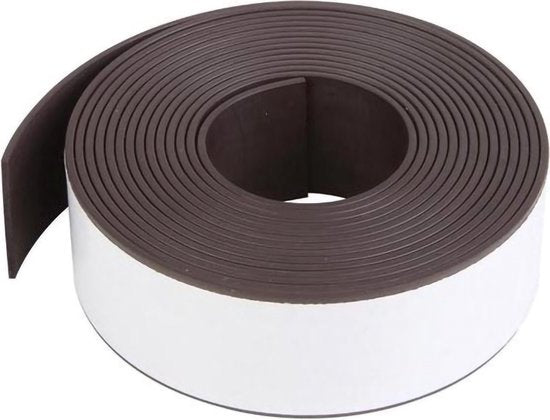 Velleman Flexibele Magneetstrip - Zelfklevend - 300 x 2,5 cm - Zwart