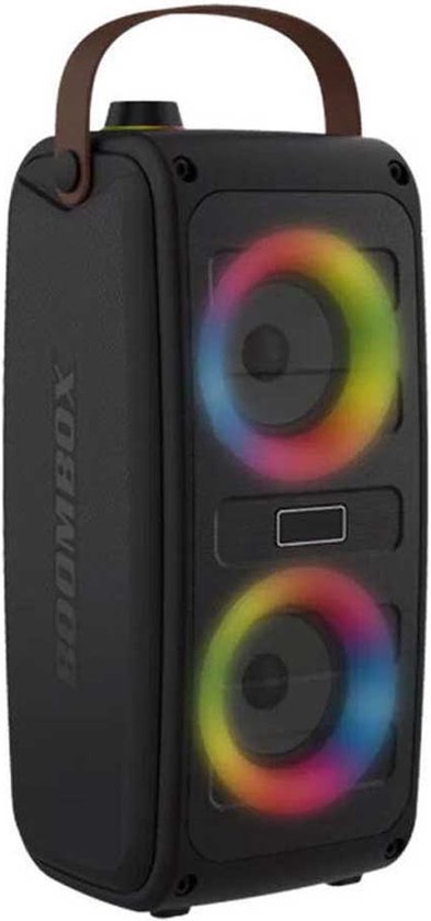 Denver Bluetooth Speaker Draadloos - Lichteffecten - Muziek Box - AUX - TWS Pairing - BTV230 - Zwart