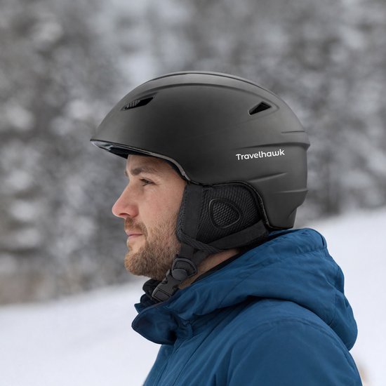 Travelhawk Skihelm - Snowboardhelm - Skihelm - Unisex - Zwart - S