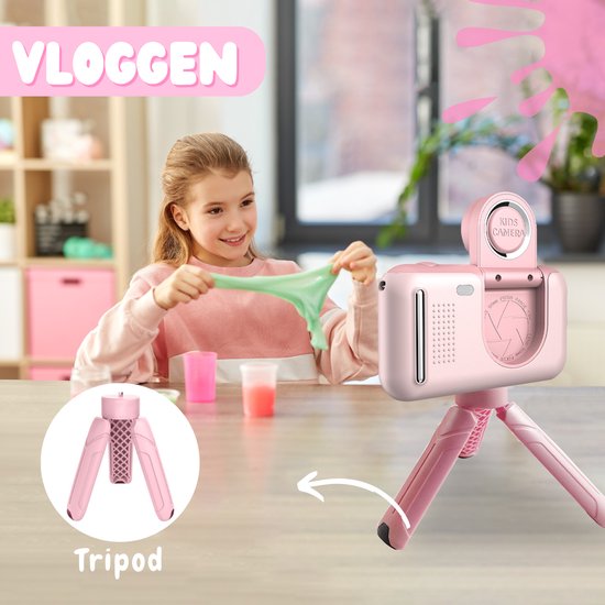VAIVE Digitale Kindercamera Kids - Kinder vlog camera - Kinderfototoestel - Kindercamera's Digitaal - Fototoestel Kinderen