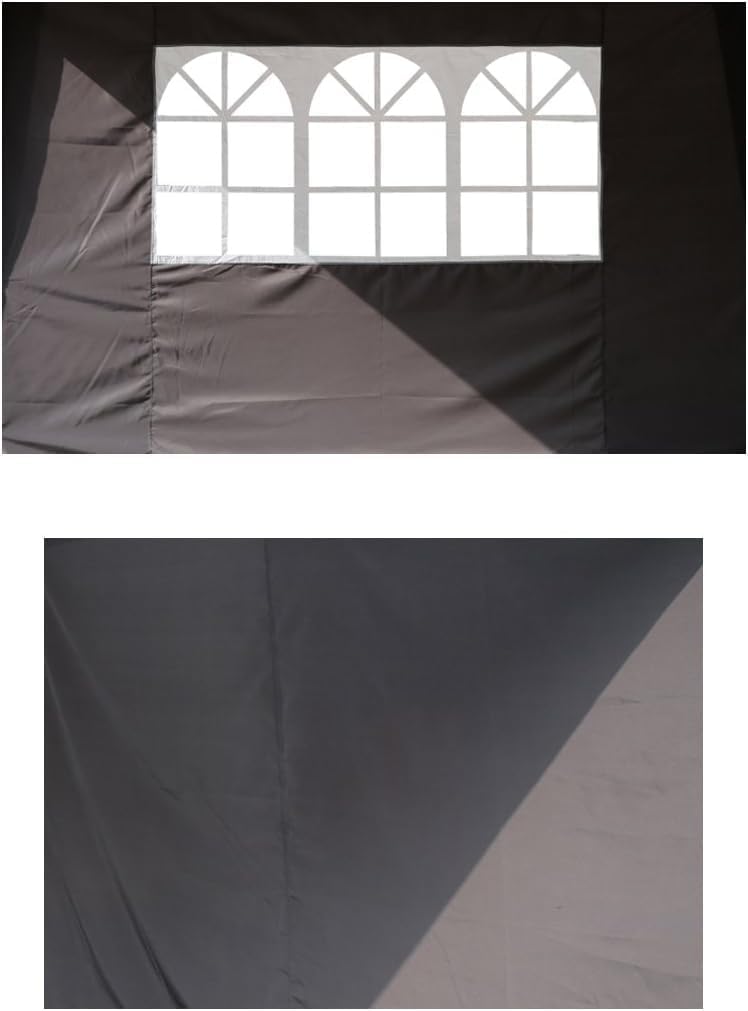 Angel Living zijwanden voor Partytent 2.5 x 2.5 m - 2 uitneembare zijpanelen - grijs beige