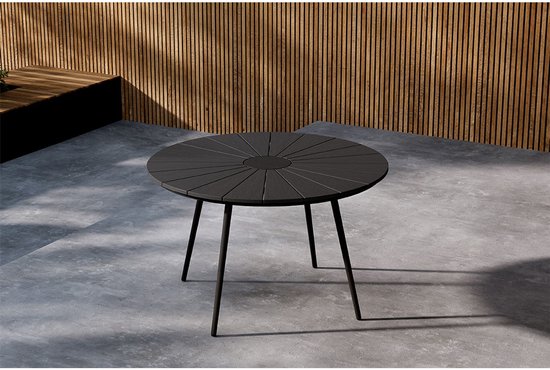 San Vito tuintafel Ø120cm zwart