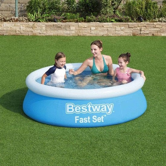 Bestway Kinderzwembad - Ø 183 cm - Model 57392 - Opblaasbare Rand