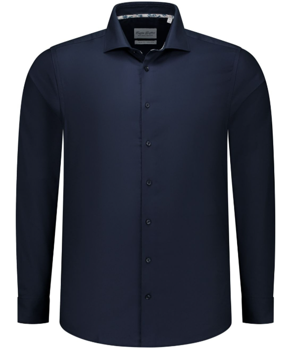 Boston Brothers Wide Spread Overhemd - Heren - navy