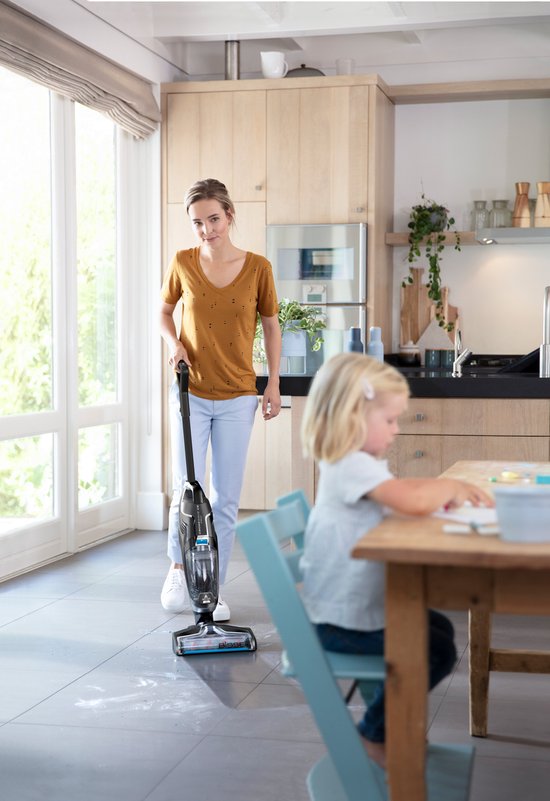 BISSELL CrossWave C6 Cordless Pro Draadloze Vloerreiniger - 3 in 1 Stofzuiger, Dweil & Drogen - Steelstofzuiger Zonder Zak - voor Tegels, Houten Vloeren & Tapijt - 3570N