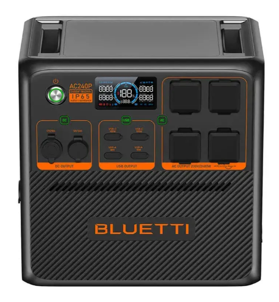 Bluetti Draagbare accu 1843Wh - Max. 3600W – Grijs – 42 x 29,4 x 41 cm