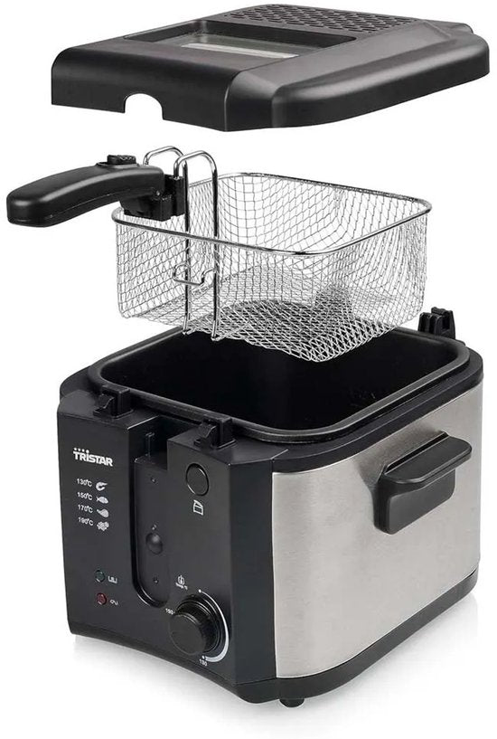 Tristar Frituurpan 2.5 liter - FR-6878 - Friteuse 1600W - Inklapbaar handvat - Zwart