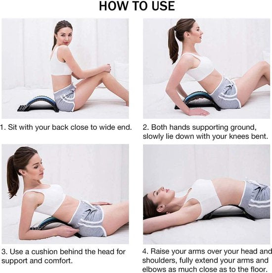 Backstretcher - Nek - Rug - Verstelbaar - Rugklachten - Stretcher