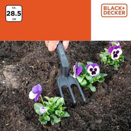 BLACK+DECKER Handhark - Ergonomische Handgreep - Stevig en Flexibel - Zwart