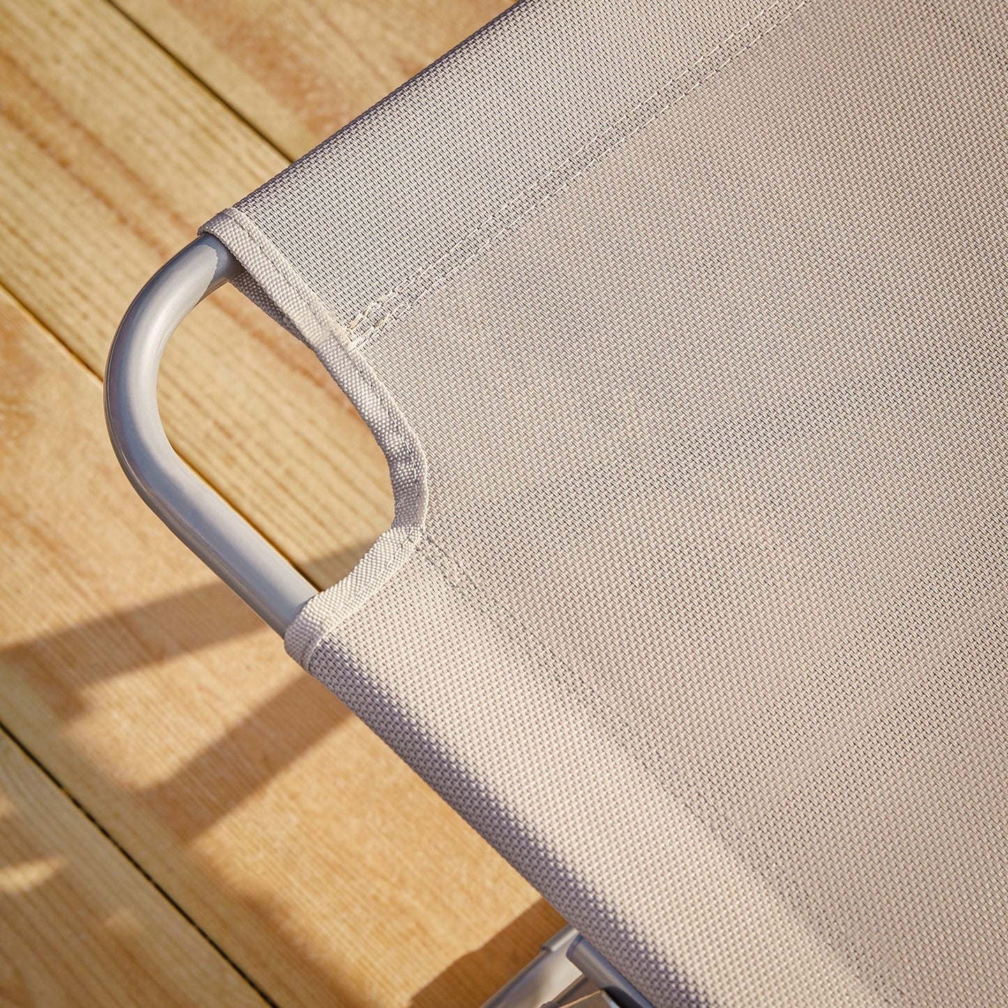 SoBuy Ligbed - Opvouwbaar - Max. 120 kg - 195 x 63 x 30 cm - Wit