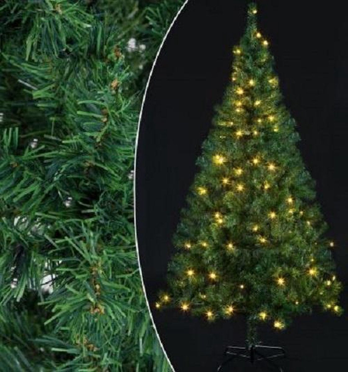 Casaria Kerstboom 150 cm – Incl. LED Kerstverlichting PE Groen