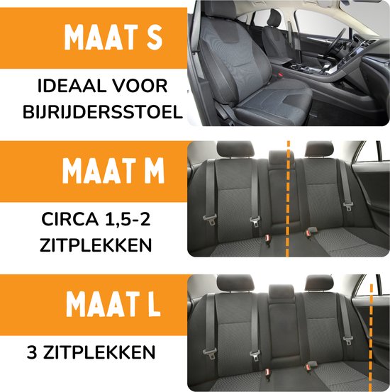 Autostoel Hond Deluxe Achterbank - Hondenmand Auto Met Veiligheidsriempje - Automand Hond - Hondenstoel - Grote Hond - Zwart - Maat M