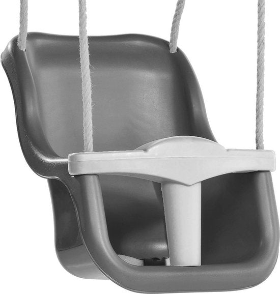AXI Baby schommel Zitje in Grijs/wit - Kunststof - Zitje voor babyschommel voor kindjes van 9-36 maanden