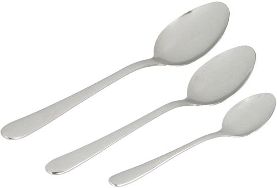 alpina Bestekset 6 Persoons - Bestek Set 42-Delig - RVS Messen, Lepels, Vorken, Theelepels en Gebaksvorkjes - Vaatwasserbestendig - Glanzend Zilver