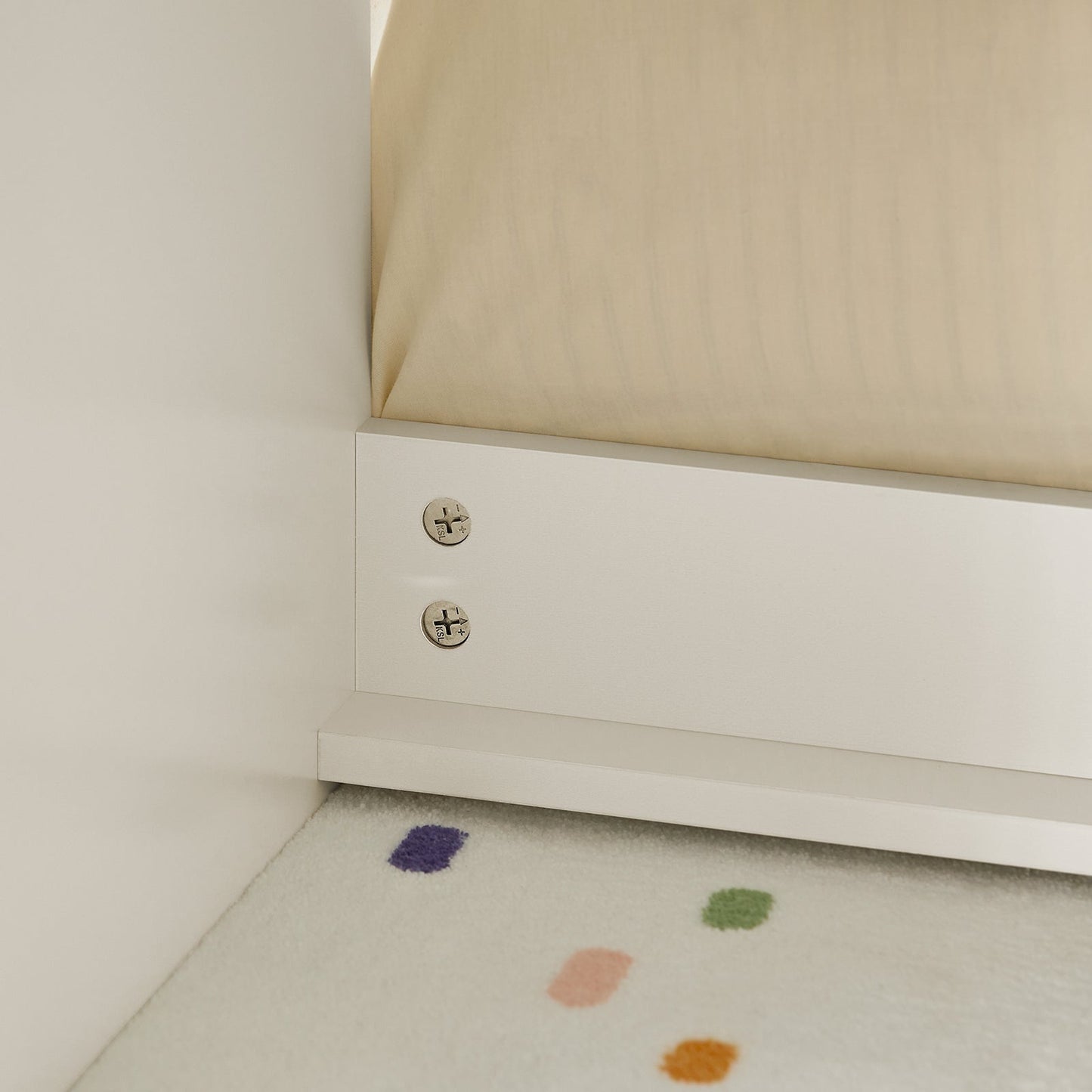 SoBuy Opbergbank Kinderen met 2 Kasten en 2 Lades - Max. 150 kg - 100 x 37 x 46 cm - Kleurrijk