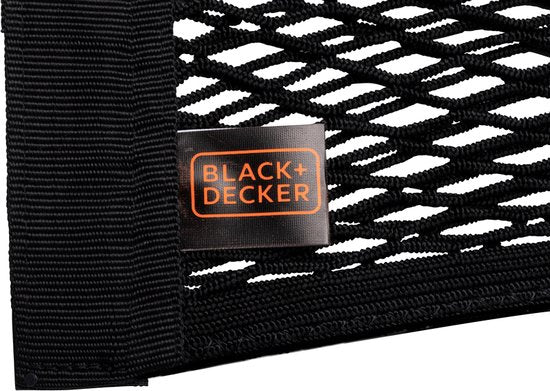 BLACK+DECKER Bagagenet Auto 4 Stuks - Opberging - 4 Verschillende Afmetingen - Zwart