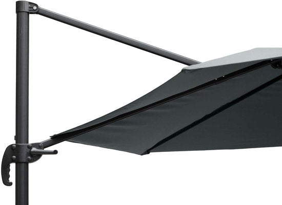 Feel Furniture - Luxe Parasol - Roma 4 x 4 Meter Octagon - Donkergrijs