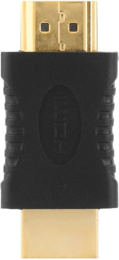 Techvavo® Set van 2 - HDMI Male naar Male Koppelstuk - HDMI 1.4 Compatibel - Zwart