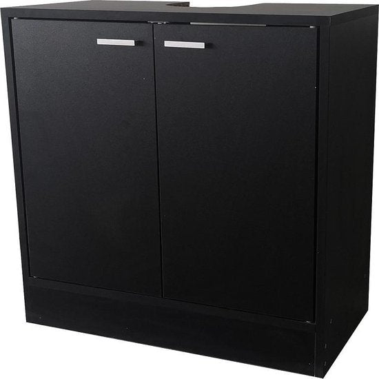 Wastafel onderkast - badkamermeubel - zwart