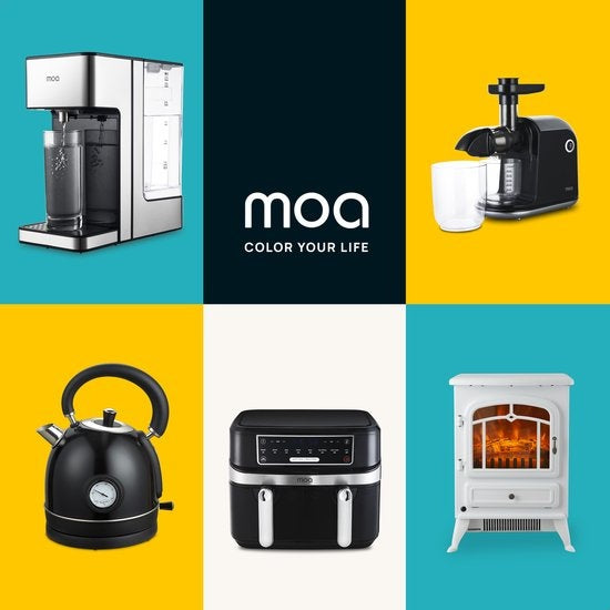 MOA Electrische Haard - Sfeerhaard Klassiek - Heater - Kachel - Vrijstaand - Wit - ES180W