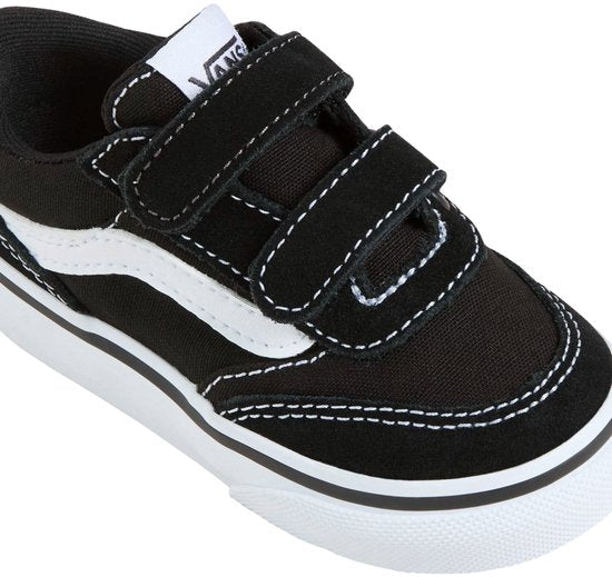 Vans Brooklyn LS V SUEDE/CANVAS ZWART/WIT Uniseks Sneakers - ZWART/WIT - Maat 23,5
