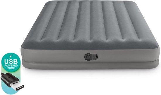 Intex Prestige Mid-Rise luchtbed - Queensize - Ingebouwde elektrische pomp