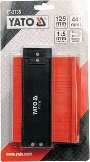 Yato aftekenhulp - Profielmal - 12,5 cm - Met magneet