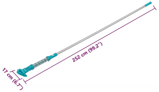 Best - Way - Zwembadstofzuiger - Blauw - 252 - x - 17 - cm - Aluminium