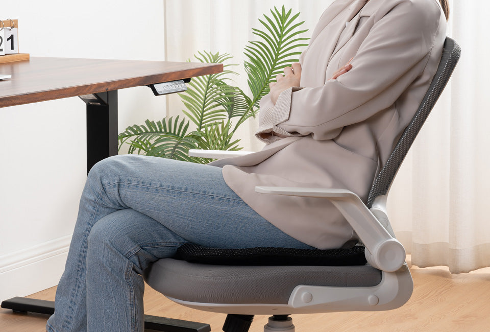 Wellhealth comfortabel gelkussen - geschikt voor elke stoel - Zwart