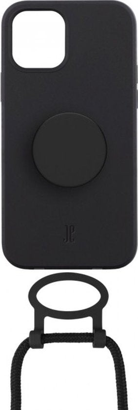 Apple iPhone 13 Pro Hoesje - Just Elegance - PopGrip Serie - TPU Backcover - Zwart - Hoesje Geschikt Voor Apple iPhone 13 Pro