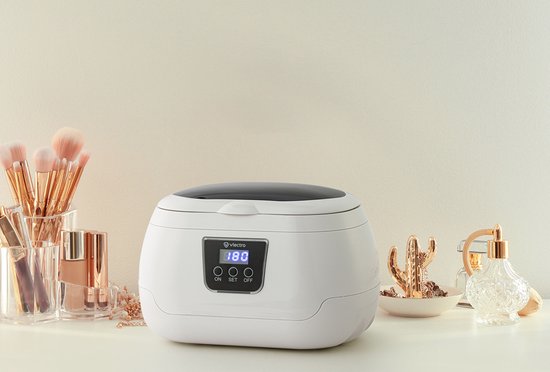Vlectro Ultrasoon Reiniger - 600 ml - Compact - USB-oplaadbaar - 43 kHz