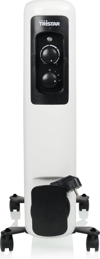Tristar Elektrische Kachel KA-5183 - Oliegevulde radiatorkachel - 3 warmtestanden - Instelbare thermostaat - 13 ribben - Wit