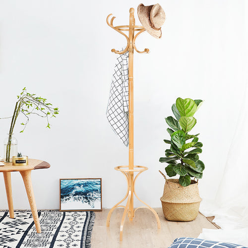 Coast Garderobe Stand Kleding Rod Garderobe met 12 Hook Brown/Black/Natural Nature