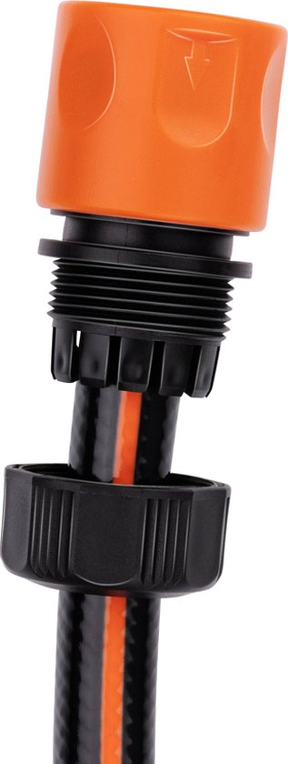 BLACK+DECKER Tuinslang Snelkoppeling - 1/2'' - ⌀13 mm - Kunststof - Zwart/ Oranje