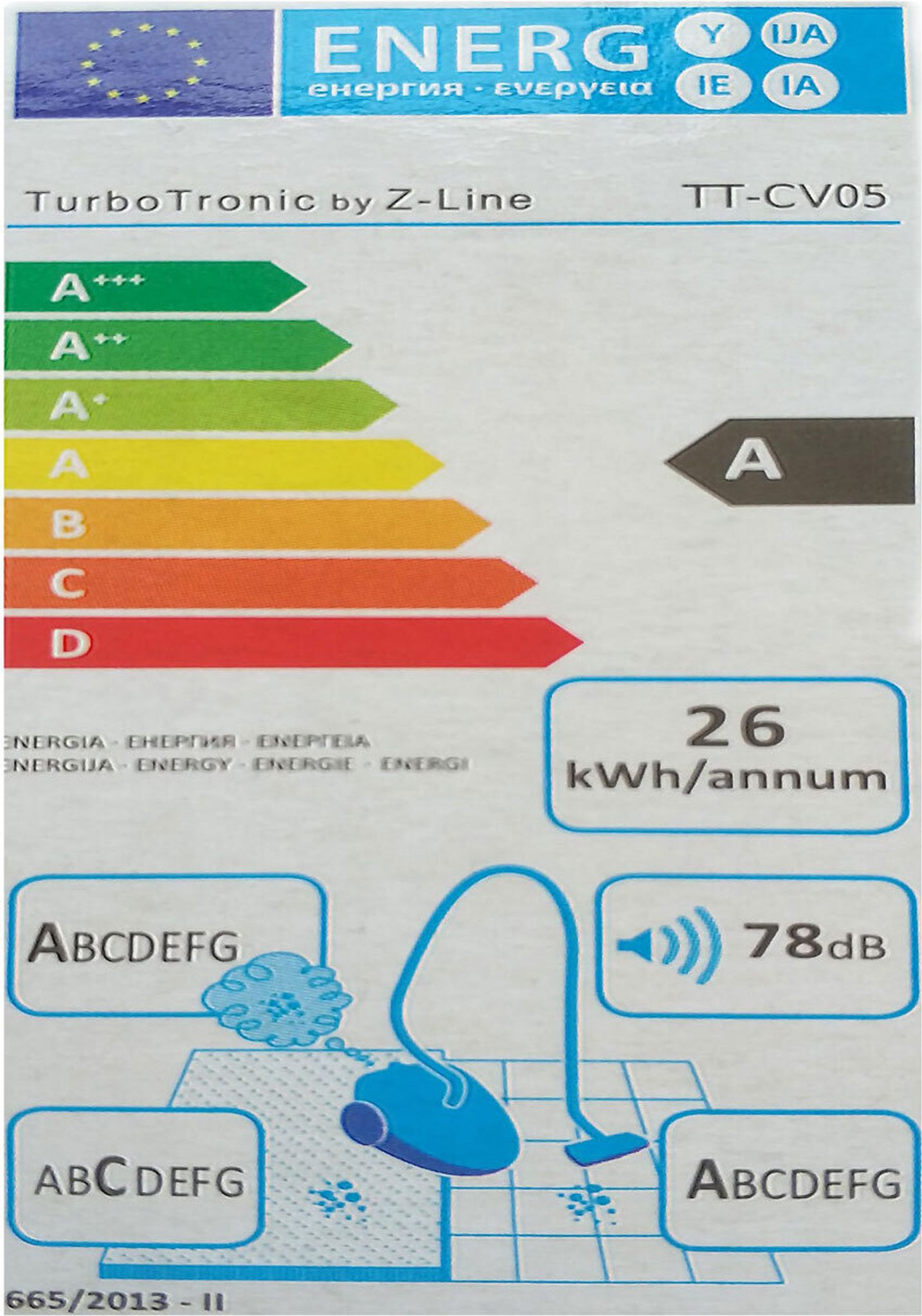 TurboTronic CV05 Beutelloze Stofzuiger 900W 22kPa Multi-Cycloon 3,5L | Zilvergrijs | 12m Actieradius | Compact & Krachtig