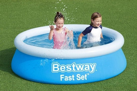 Bestway Kinderzwembad - Ø 183 cm - Model 57392 - Opblaasbare Rand