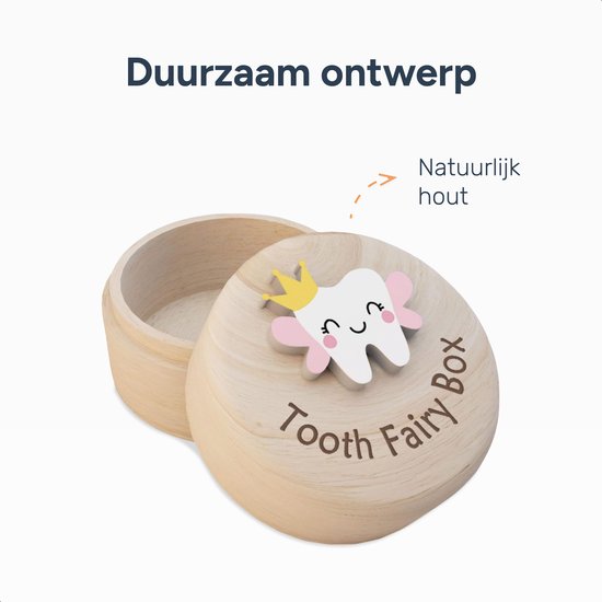 Alyze Tandendoosje - Jongens - Meisjes - Melktanden bewaardoosje - Logboek - Geboorte