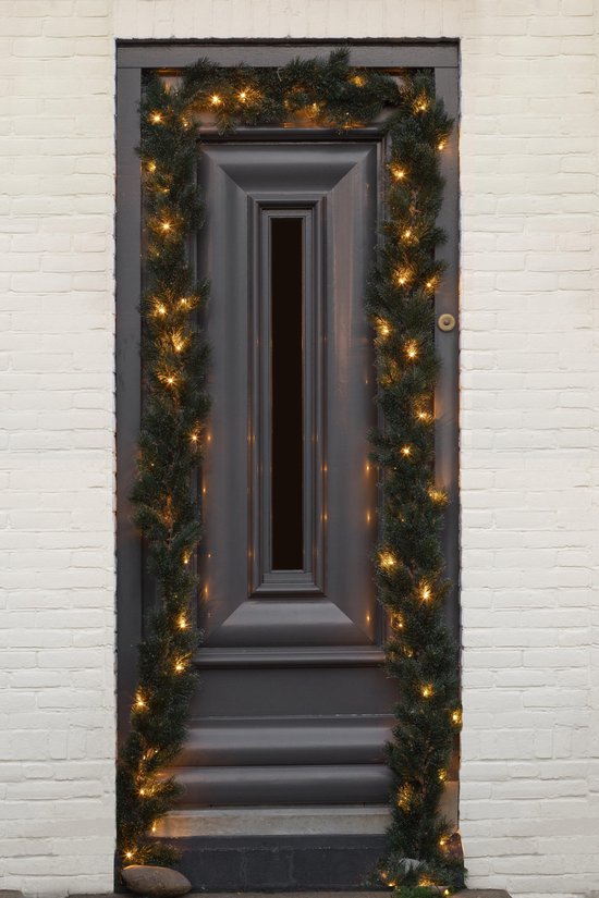 Black Box Trees Glendon Guirlande met LED Verlichting - L270 cm - Groen