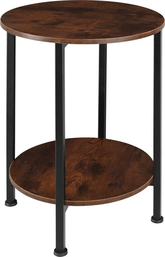 tectake® - Bijzettafel - Sidetable - Kleine Salontafel - industrial dark
