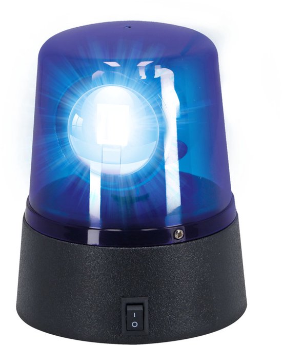 Politie Zwaailicht 11 cm Blauw