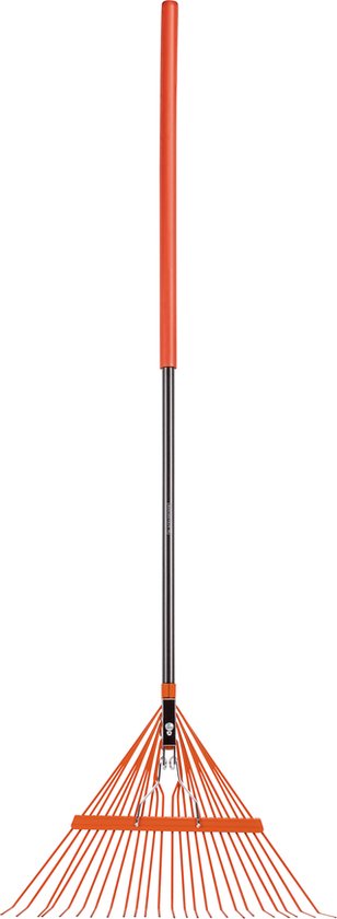 BLACK+DECKER Tuinhark BXGTTO7001 - 164 x 60 x 3 CM - Bladhark met Comfortabele Handgreep - Terugverende Hark - Oranje/Zwart