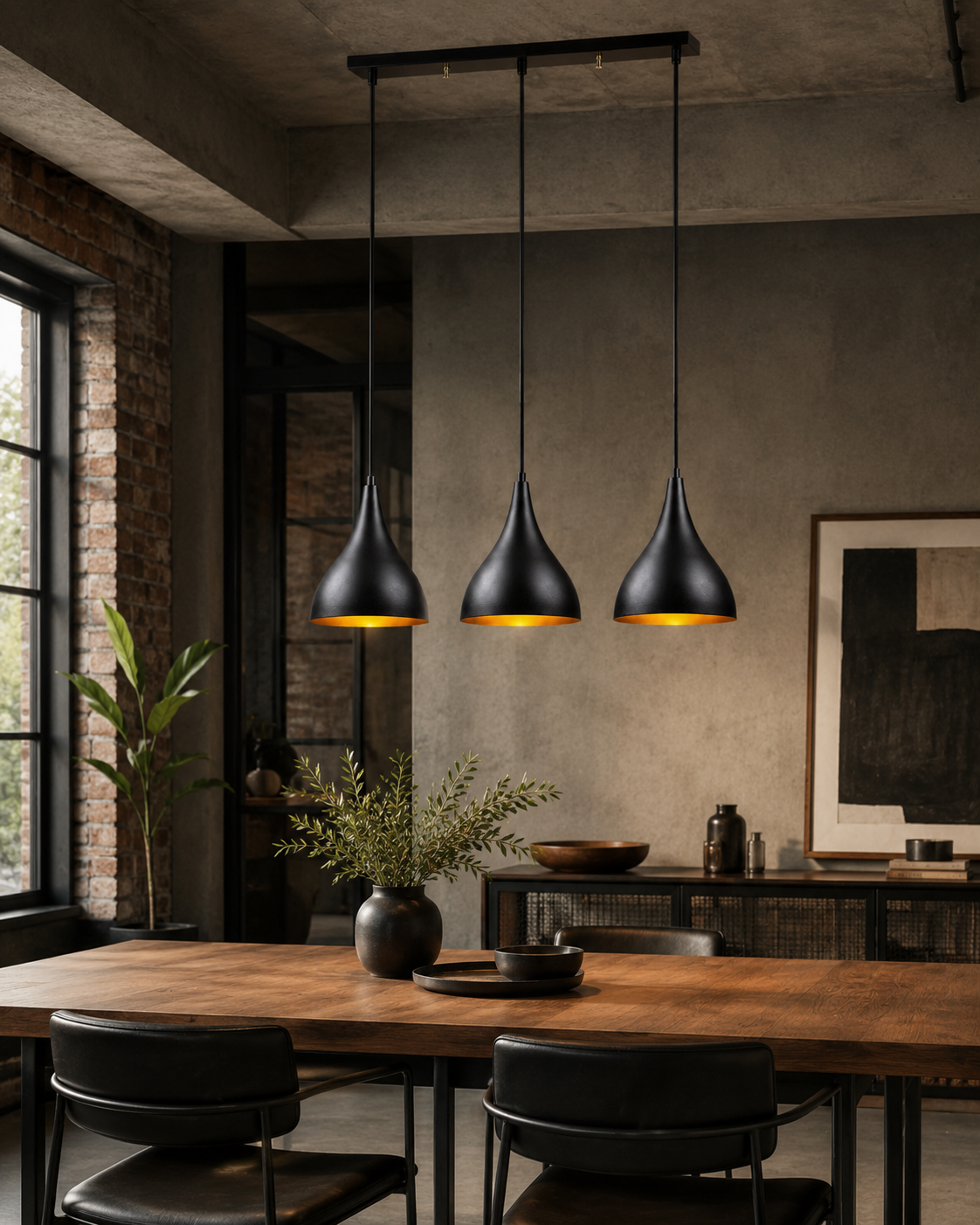 Squid Lighting Hanglamp - 72 x 22 x 110 cm - Zwart