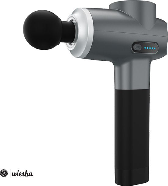 Beoka ® S6 Massage Gun PRO - Professioneel Massage Pistool - Sport en Relax Massage Apparaat - Zwart Massagepistool - Inclusief Koffer - Wiesba