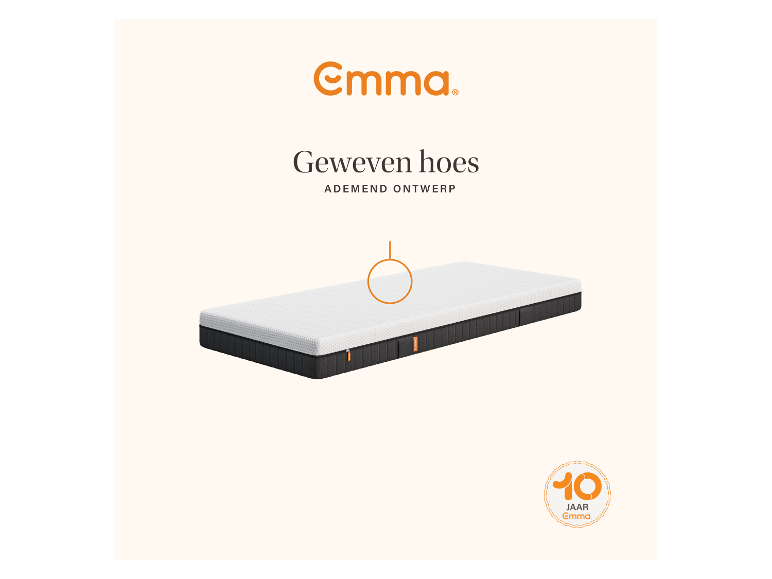 Emma Express Matras – Medium Pocketvering Matras met 7 Ergonomische Zones – 140 x 200 cm