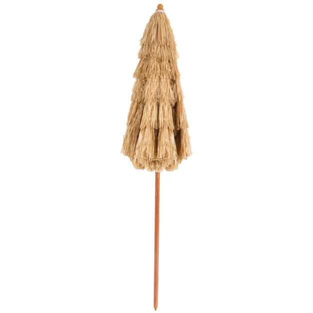 Coast 200 cm Kantelbare Strandparasol – Natural – Draagbaar met Zandanker