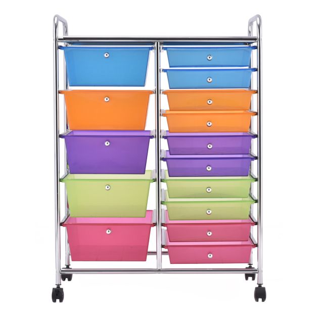 Coast Rolltrolley – 15 Laden – max. 10 kg – 63 x 37 x 87 cm – Zwart