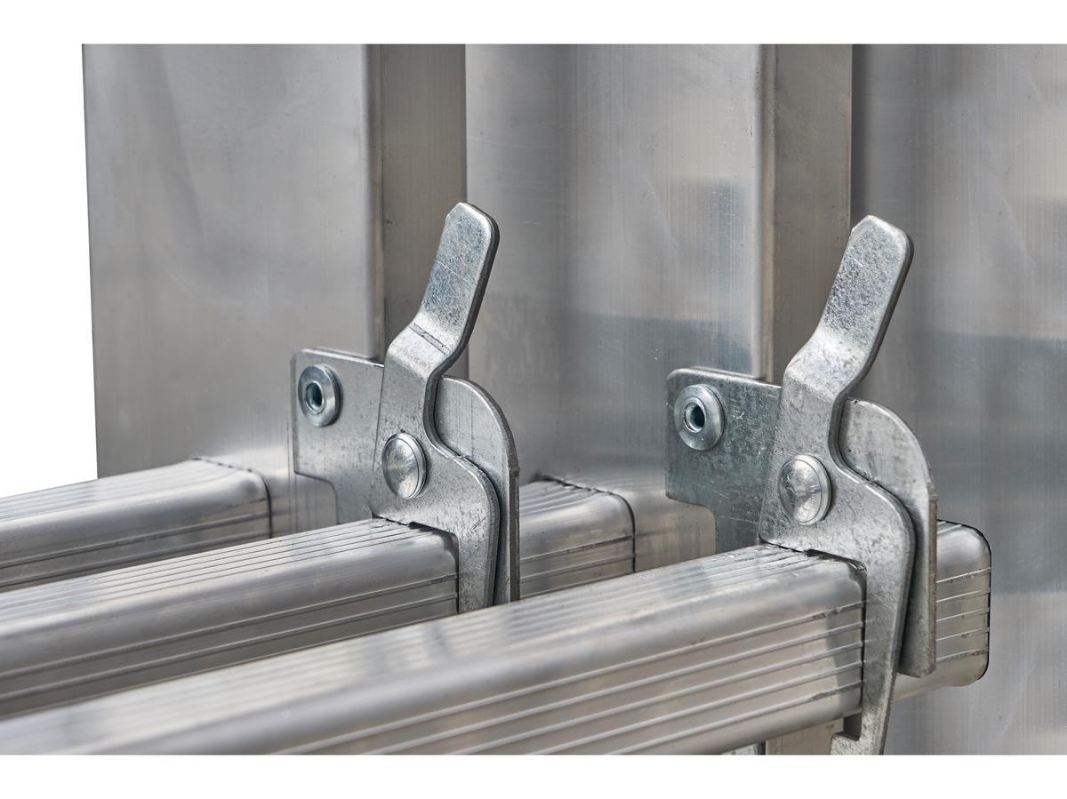 Drabest Combinatie Ladder - 2x 9 Treden - Aluminium - 2,70 m