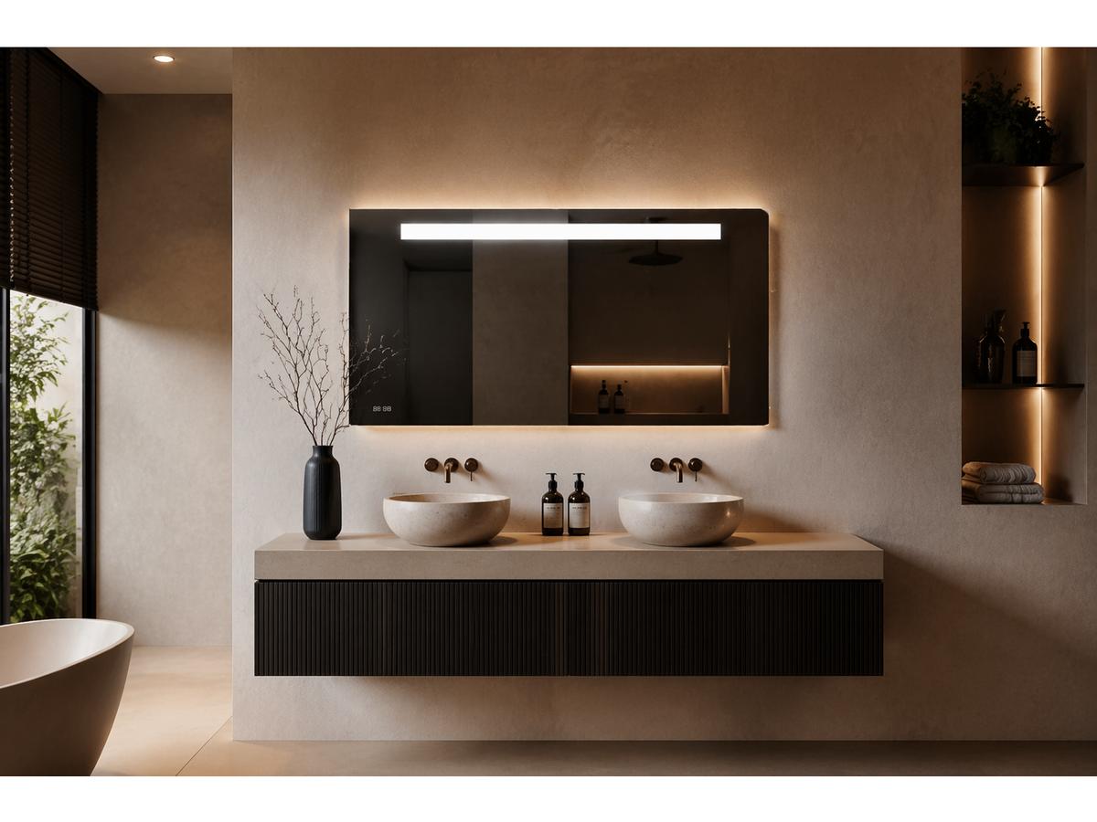 By Brauer Spiegel Edge 135 - LED 4000K - Zilver - 135x70 cm